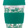 Cath Kidston Marble Hearts Glass Travel Cup Cream/Green Online