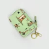 Cath Kidston MEERKATS CARD & COIN PURSE Green Discount