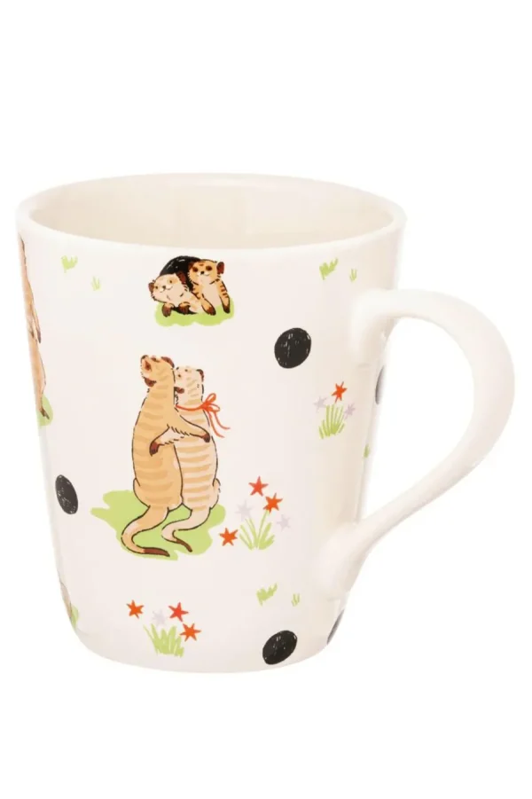 Cath Kidston MEERKATS STANLEY MUG Cream Discount