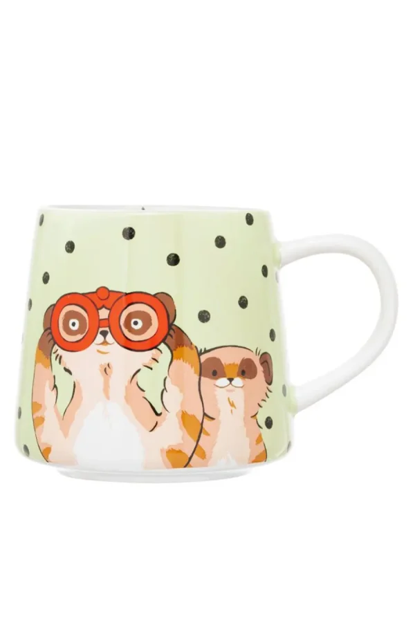 Cath Kidston MEERKATS BILLIE MUG Green Best Sale