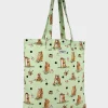 Cath Kidston MEERKATS LARGE BOOKBAG Green New