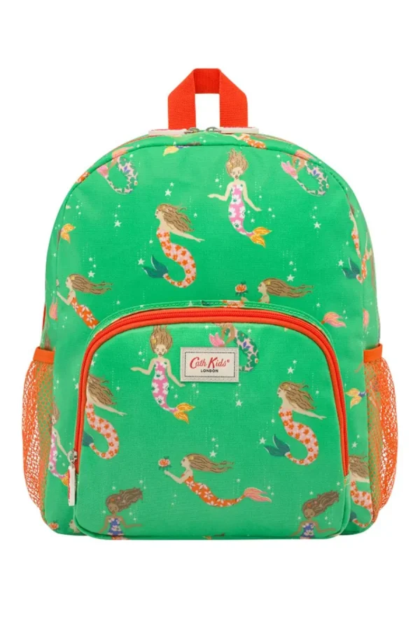 Cath Kidston Mermaids Kids Classic Large Backpack With Mesh Pocket Green Best