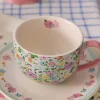 Cath Kidston MEWS DITSY SAGE TEACUP & SAUCER Green Outlet