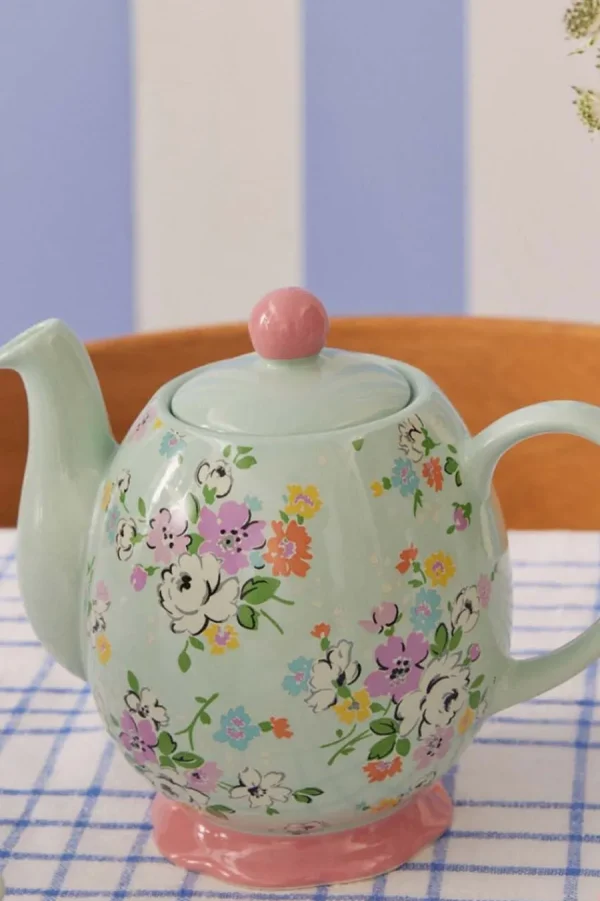 Cath Kidston MEWS DITSY SAGE TEAPOT Green Best Sale