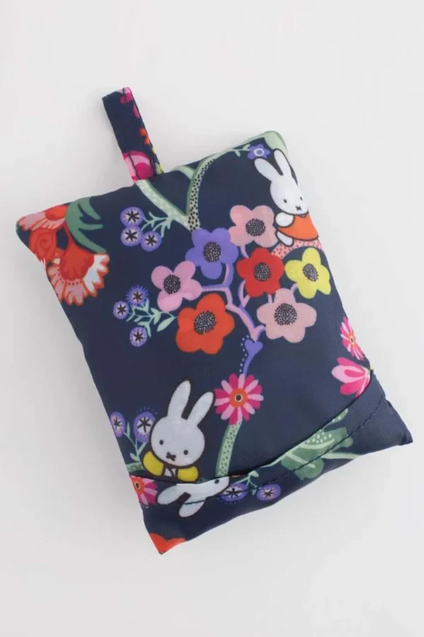 Cath Kidston MIFFY BOTANICAL FOLDAWAY SHOPPER Navy Flash Sale