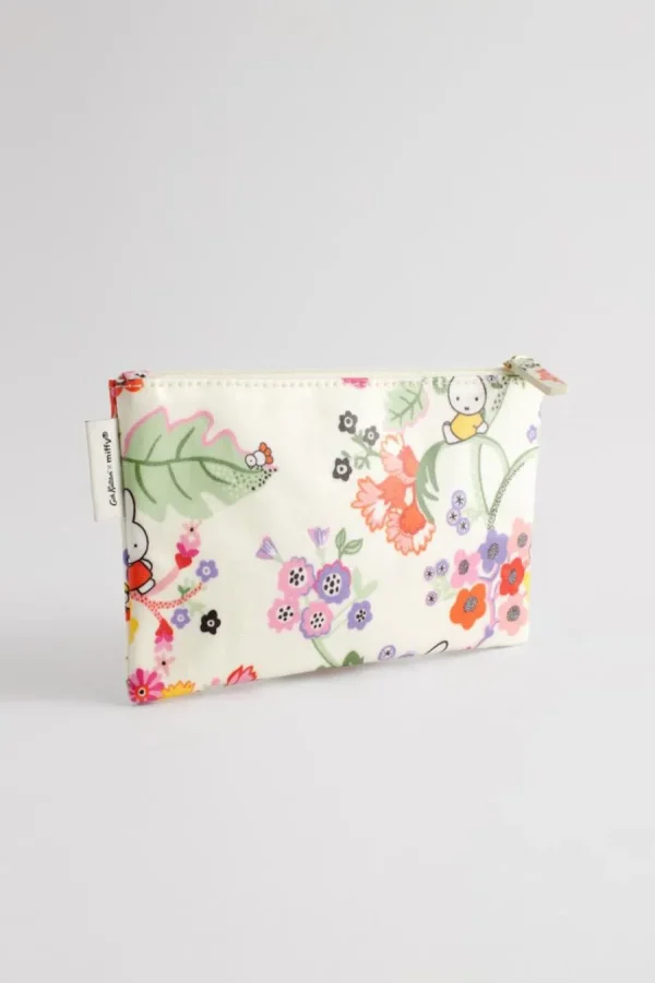 Cath Kidston MIFFY BOTANICAL ZIPPED PURSE Cream Cheap