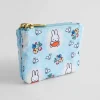 Cath Kidston MIFFY DITSY DOUBLE ZIP PURSE Blue Fashion