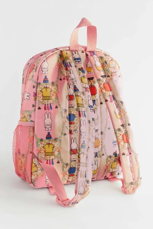 Cath Kidston MIFFY PLACEMENT KIDS CLASSIC LARGE BACKPACK WITH MESH POCKET Pink Outlet