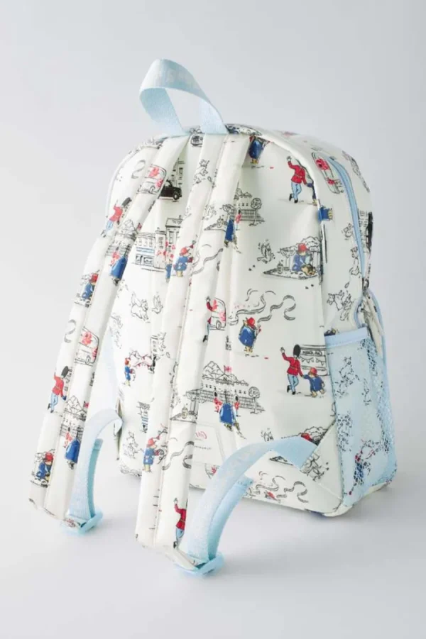 Cath Kidston PADDINGTON KIDS CLASSIC LARGE BACKPACK WITH MESH POCKET Cream Fashion