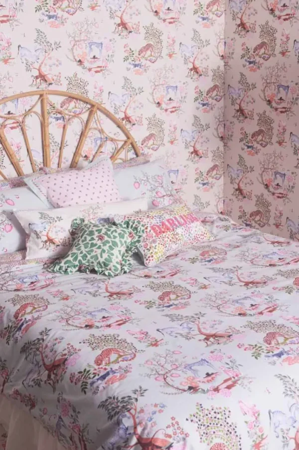 Cath Kidston Painted Kingdom King Reversible Bedding Set Blue Cheap