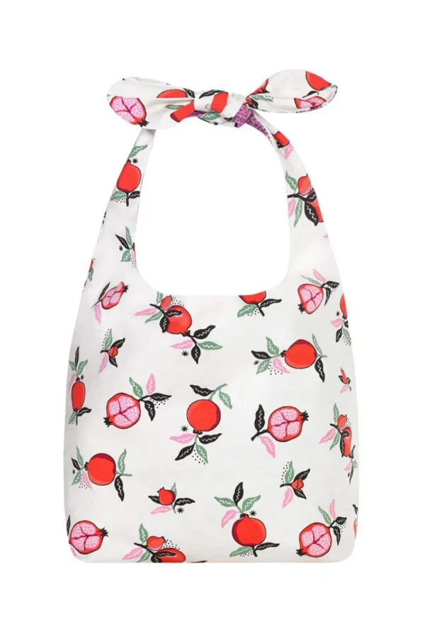 Cath Kidston Pomegranate Large Reversible Knotted Shopper Cream Store