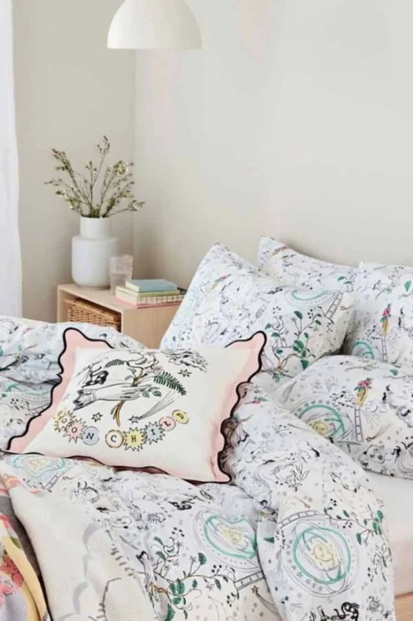 Cath Kidston Power To The Peaceful Double Bedding Set Cream Fashion