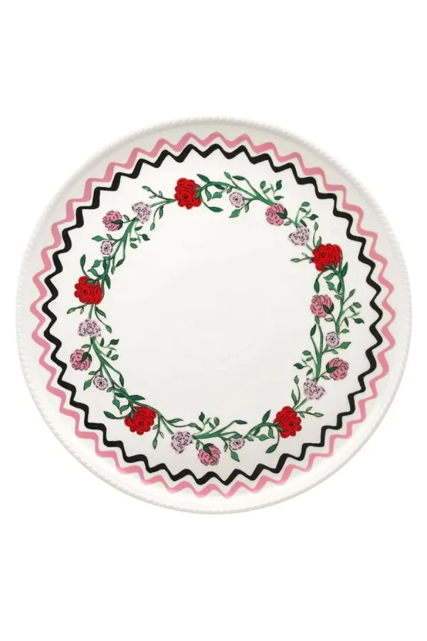 Cath Kidston Rose Garland Round Platter Pink Flash Sale