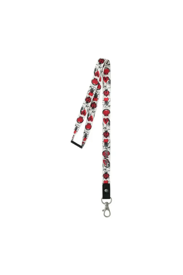 Cath Kidston Shape My Heart Lanyard Cream New