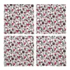 Cath Kidston Shape My Heart Set Of 4 Napkins Cream Hot