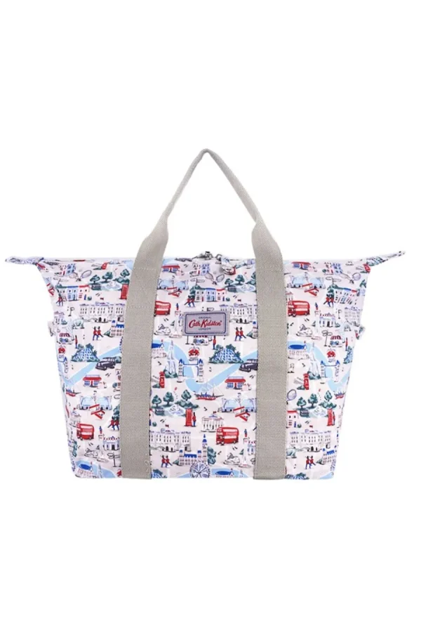 Cath Kidston Small London Map Foldaway Overnight Bag White Hot