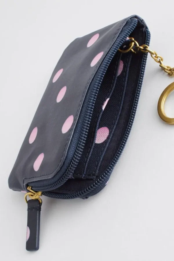 Cath Kidston SOUL SPOT CARD & COIN PURSE Navy Clearance