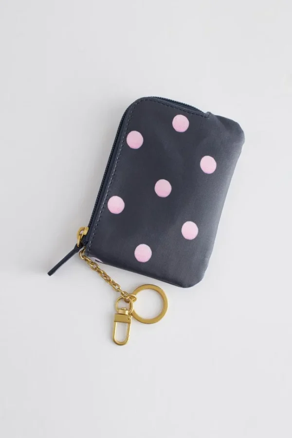 Cath Kidston SOUL SPOT CARD & COIN PURSE Navy Clearance