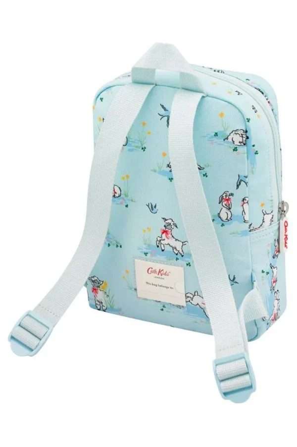 Cath Kidston Spring Bunnies And Lambs Kids Modern Mini Backpack Blue Hot