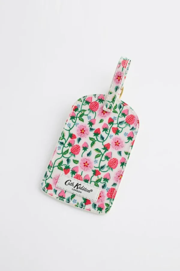 Cath Kidston STAWBERRY DITSY LUGGAGE TAG Cream Hot