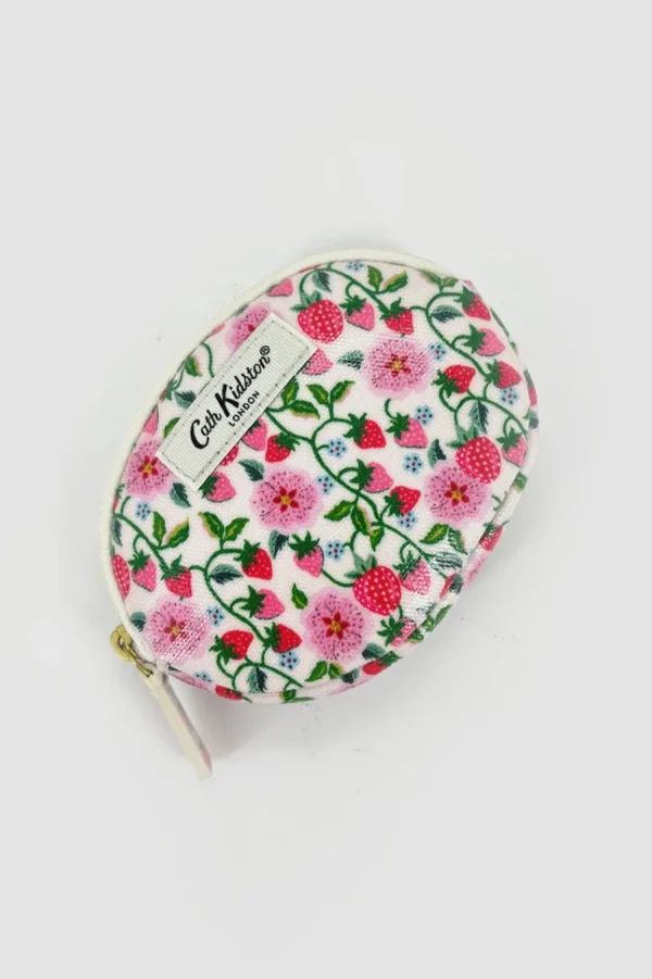 Cath Kidston STAWBERRY DITSY OVAL COIN PURSE Cream Best