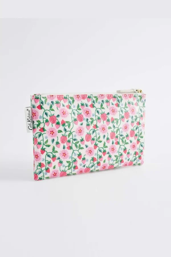 Cath Kidston STAWBERRY DITSY ZIPPED PURSE Cream Fashion