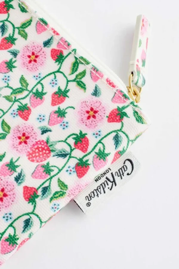 Cath Kidston STAWBERRY DITSY ZIPPED PURSE Cream Fashion