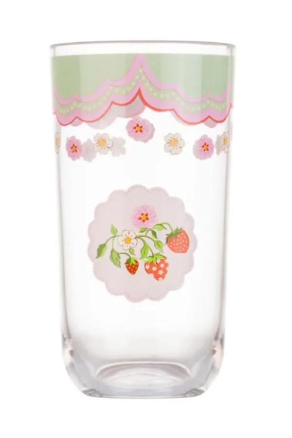 Cath Kidston STRAWBERRY ACRYLIC PICNIC HIBALL GLASS Green Online