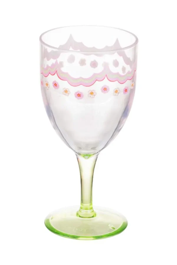 Cath Kidston STRAWBERRY ACRYLIC PICNIC WINE GLASS Green Fashion