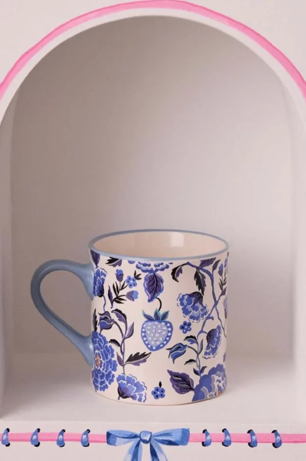 Cath Kidston STRAWBERRY GARDEN MOLLIE MUG Blue Fashion