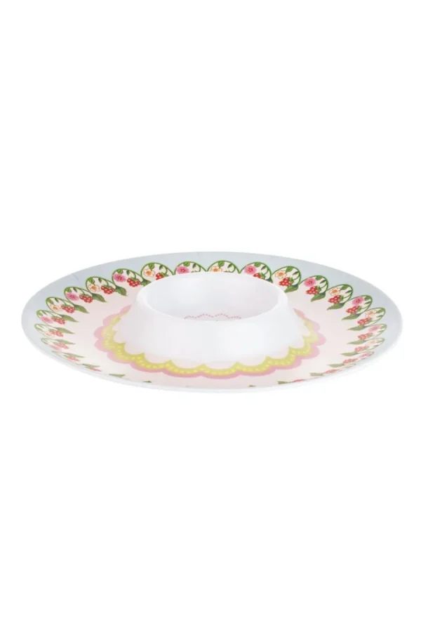 Cath Kidston STRAWBERRY MELAMINE PICNIC CHIP & DIP Multi Best