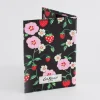 Cath Kidston STRAWBERRY PASSPORT CASE Black Fashion