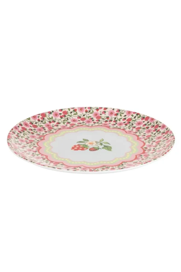 Cath Kidston STRAWBERRY 4PK MELAMINE PICNIC DINNER PLATES Multi Outlet