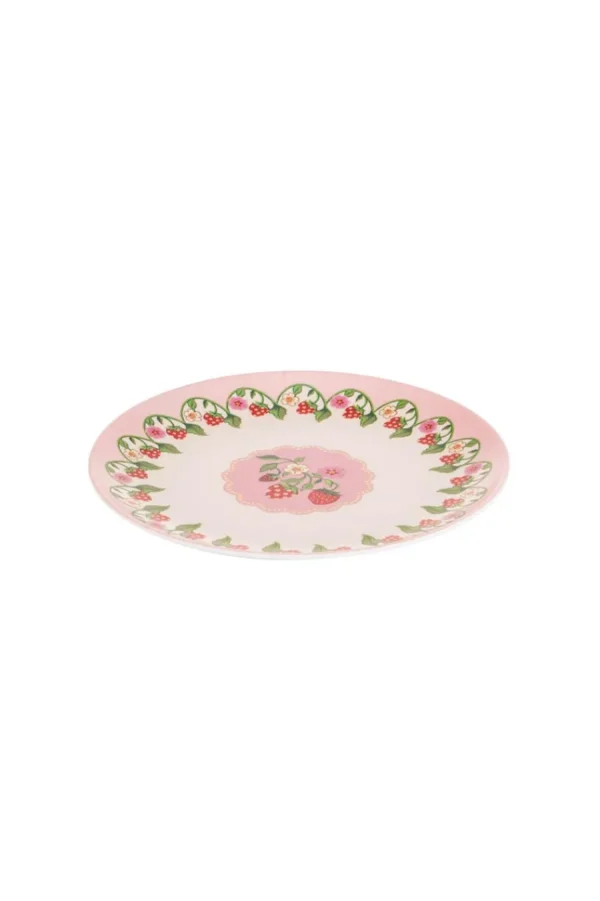 Cath Kidston STRAWBERRY 4PK MELAMINE PICNIC SIDE PLATES Multi Hot