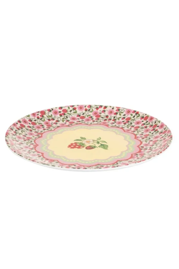 Cath Kidston STRAWBERRY 4PK MELAMINE PICNIC DINNER PLATES Multi Outlet