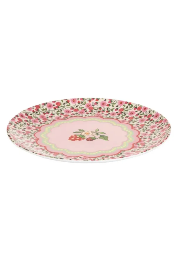 Cath Kidston STRAWBERRY 4PK MELAMINE PICNIC DINNER PLATES Multi Outlet