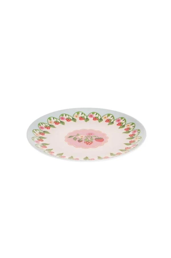 Cath Kidston STRAWBERRY 4PK MELAMINE PICNIC SIDE PLATES Multi Hot