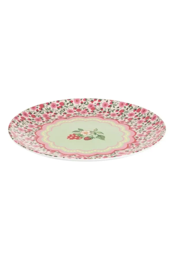 Cath Kidston STRAWBERRY 4PK MELAMINE PICNIC DINNER PLATES Multi Outlet