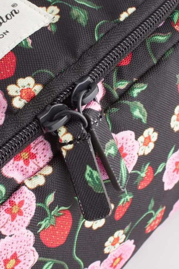 Cath Kidston STRAWBERRY WASH BAG Black Flash Sale