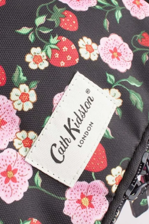 Cath Kidston STRAWBERRY WASH BAG Black Flash Sale