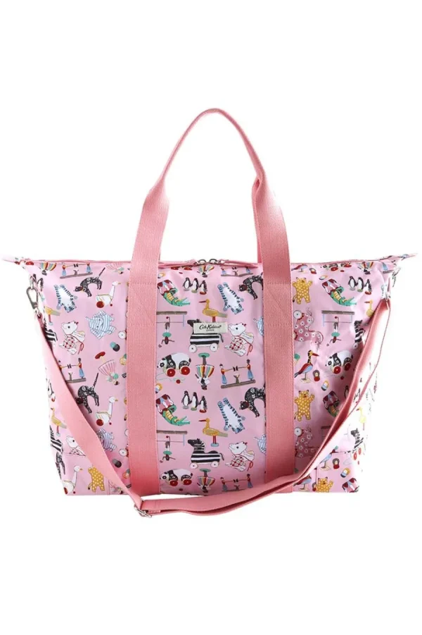 Cath Kidston TOYS ALIVE FOLDAWAY WEEKENDER Pink Fashion