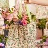 Cath Kidston TWIN FLOWERS SMALL FOLDAWAY TOTE Cream Best Sale