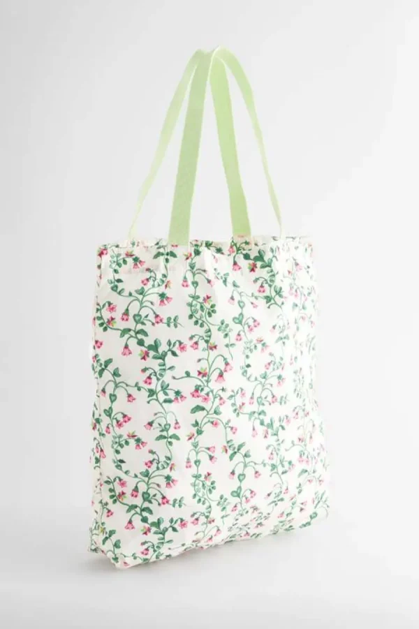 Cath Kidston TWIN FLOWERS SMALL FOLDAWAY TOTE Cream Best Sale