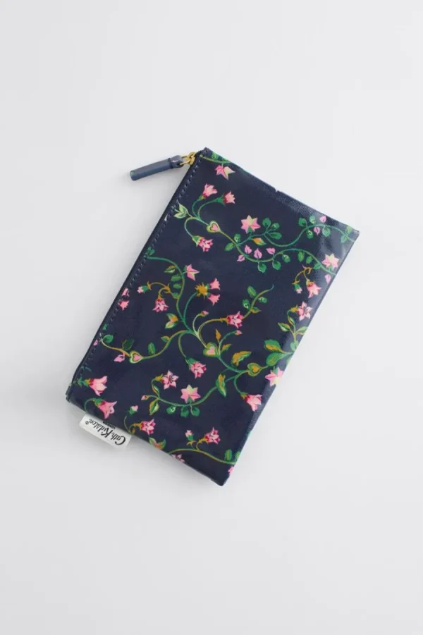 Cath Kidston TWIN FLOWERS ZIPPED PURSE Navy Shop