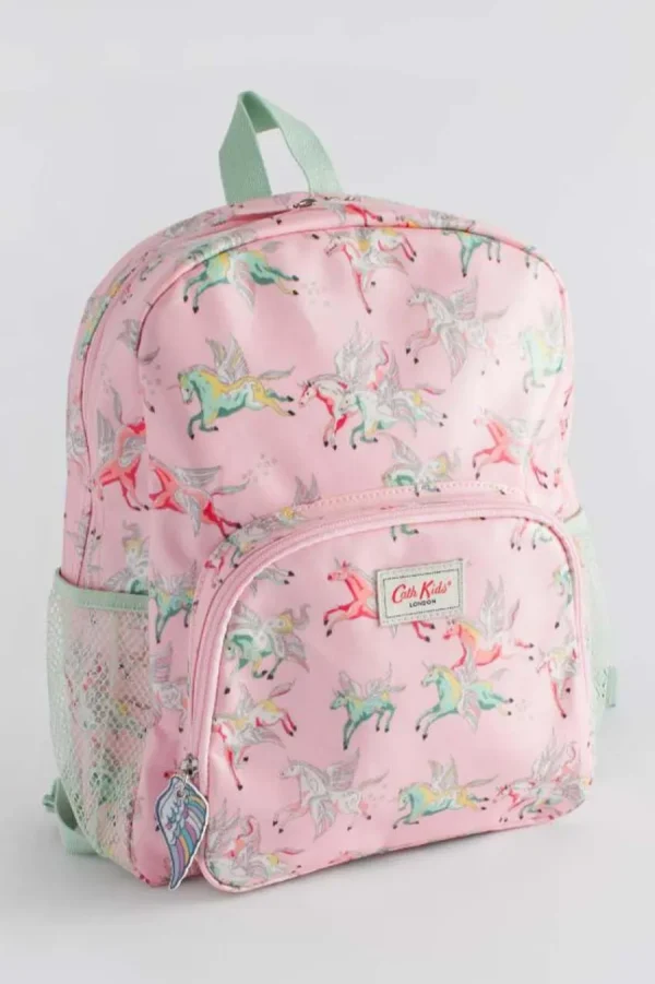 Cath Kidston UNICORNS KIDS CLASSIC LARGE BACKPACK WITH MESH POCKET Pink Flash Sale