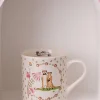 Cath Kidston WEDDING MEERKATS MOLLIE MUG Cream Cheap