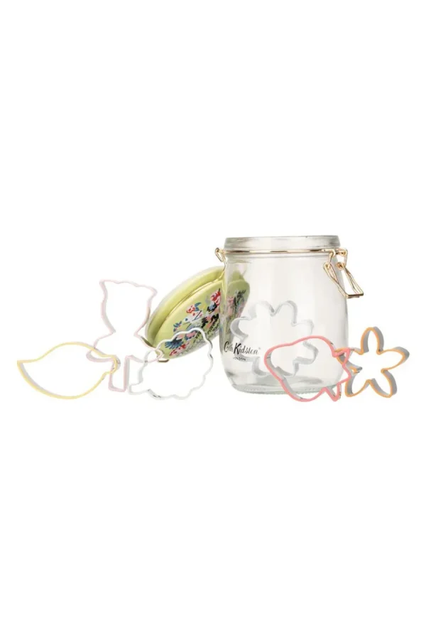 Cath Kidston 30 Years Ditsy Glass Jar With 6pc Cookie Cutters Multi Best Sale